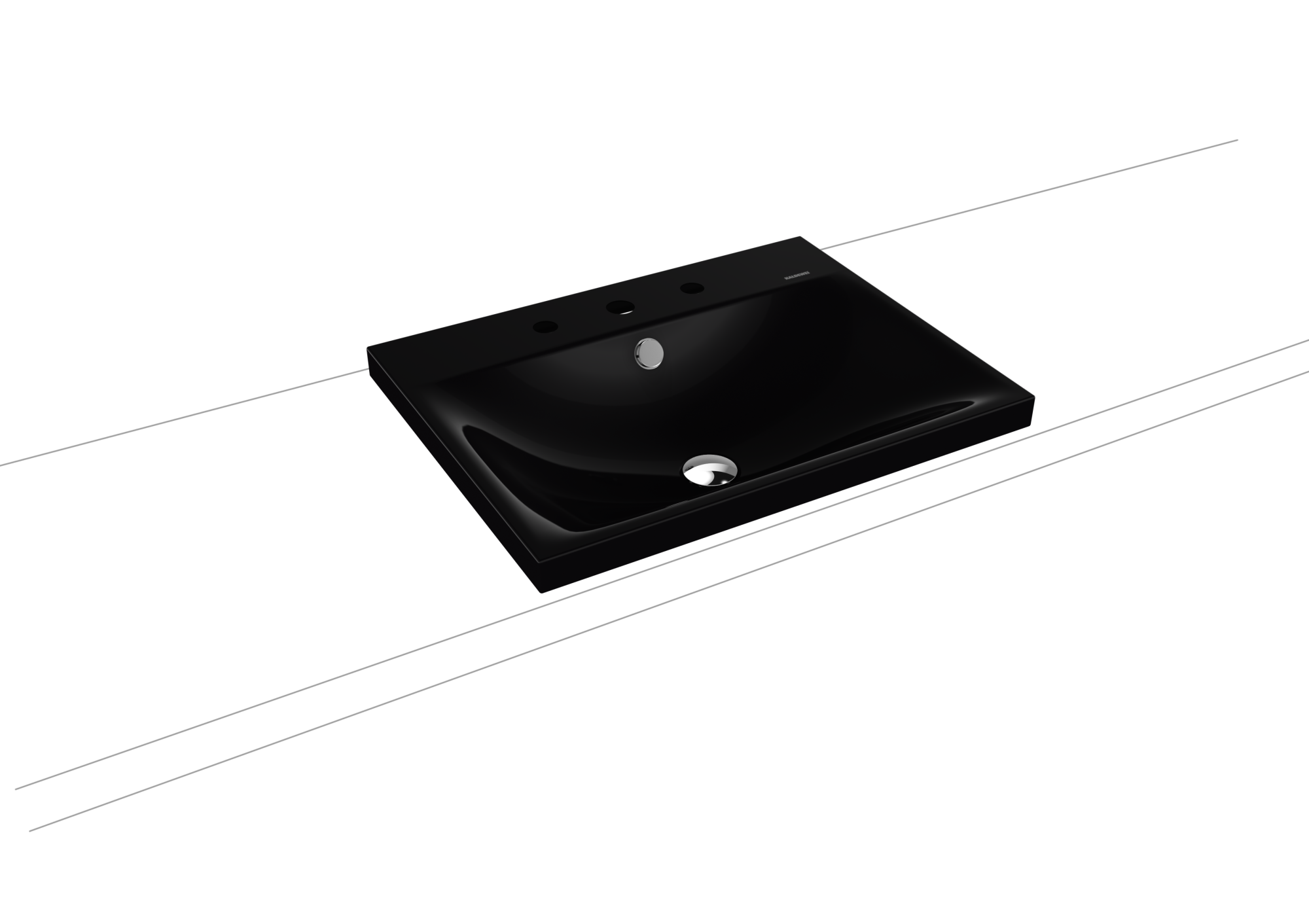 Умывальник KALDEWEI Сталь эмалированная 3040 178 черный 30403060178 