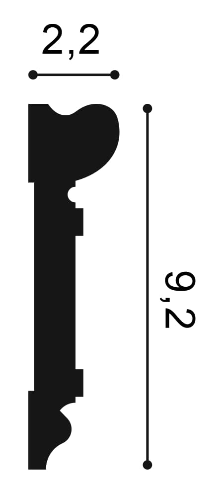 Планка Orac DX119-2300 ARCH-00041515 - Вид №2