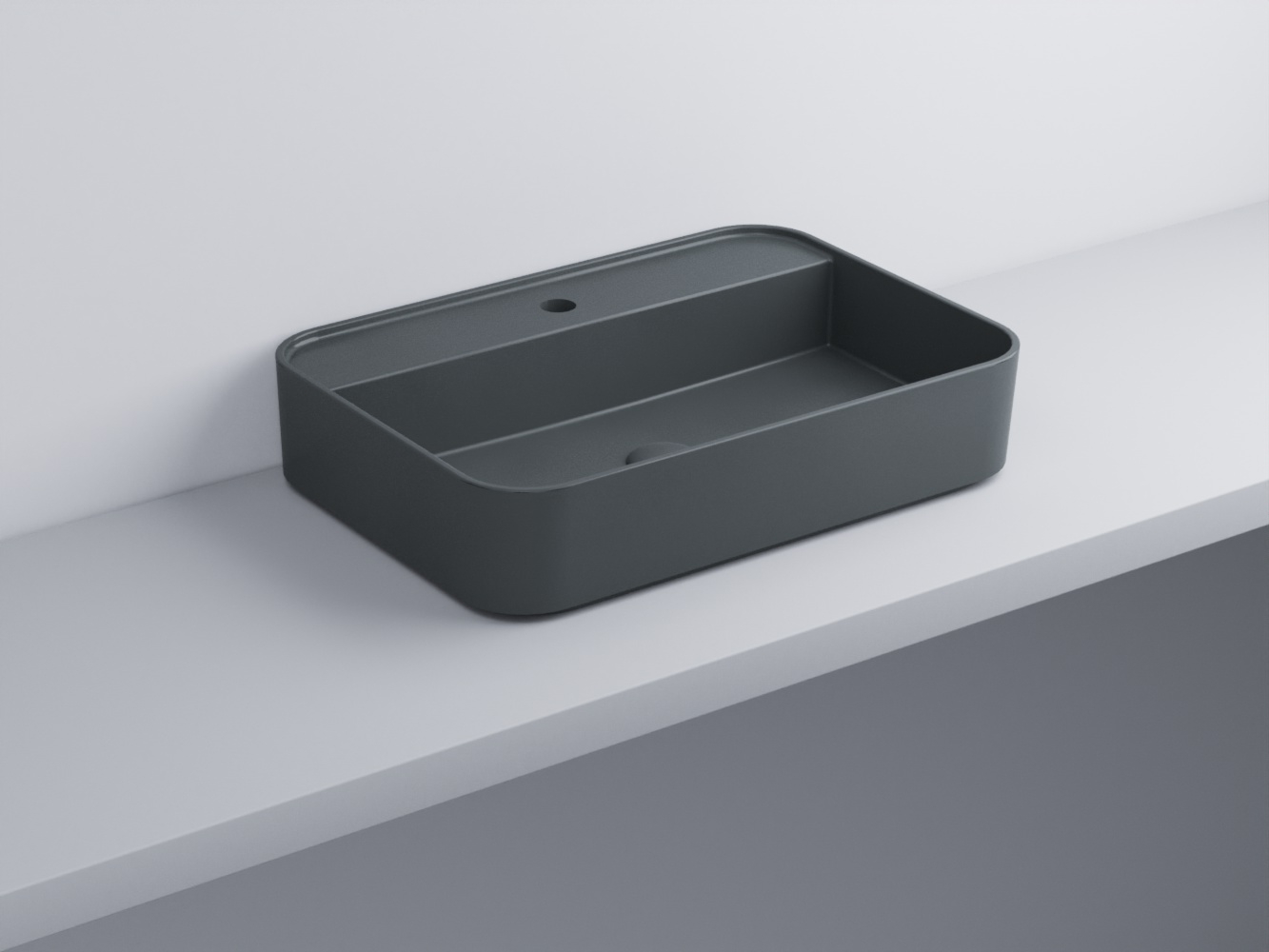 SHCOLARF-BA Раковина прямоугольная одно отверстие под смеситель cielo Shui Comfort Ceramica Cielo