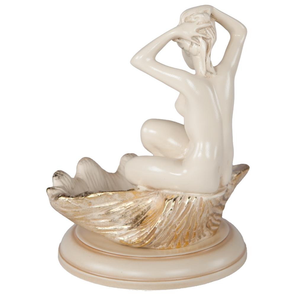 22570 Подставка для украшений Девушка на ракушке Айвори BOGACHO 4627138204658 - Вид №5