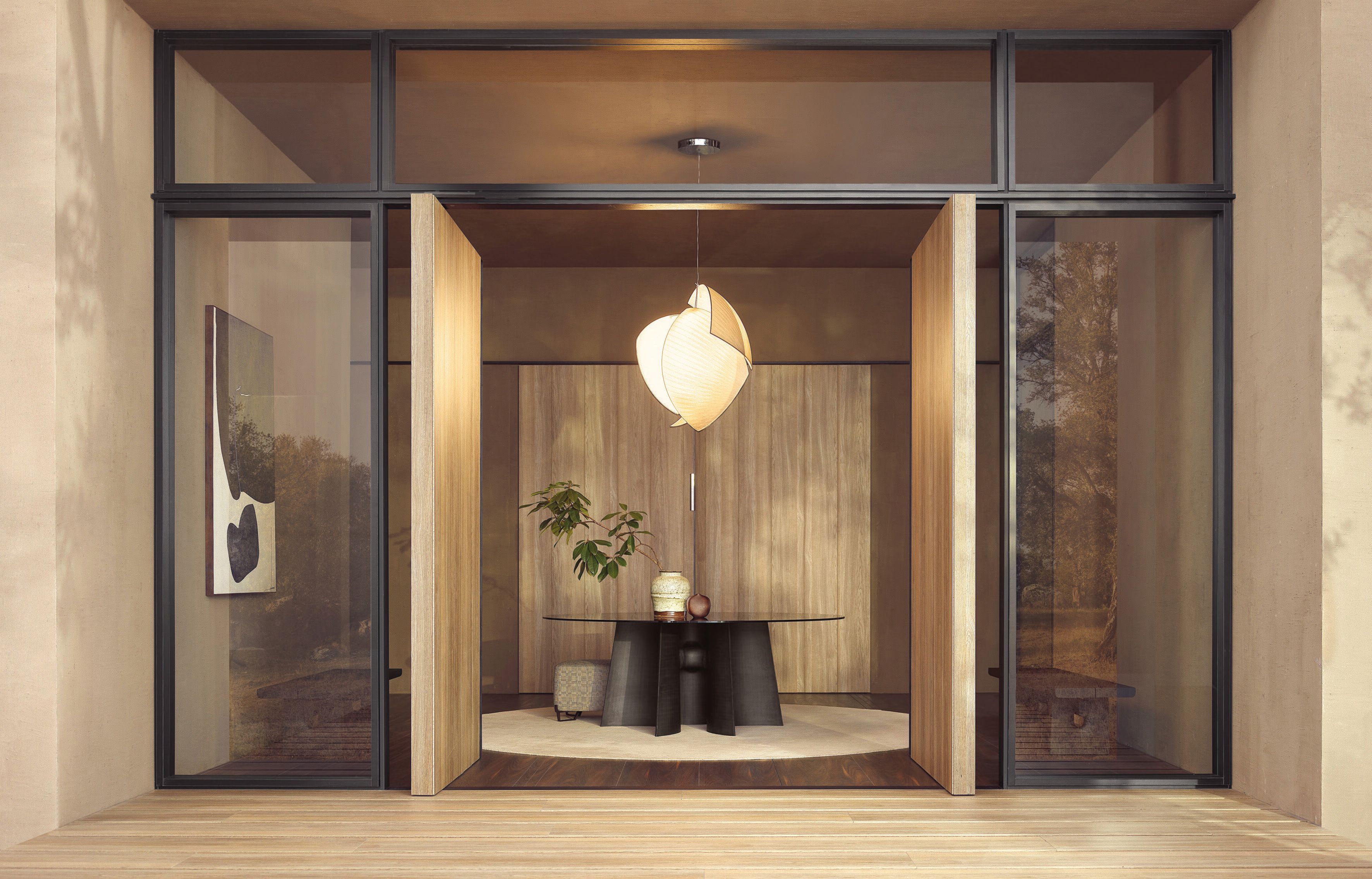 Ковер ручной работы из ткани Poliform PLAIN ARCH-00132998 - Вид №1