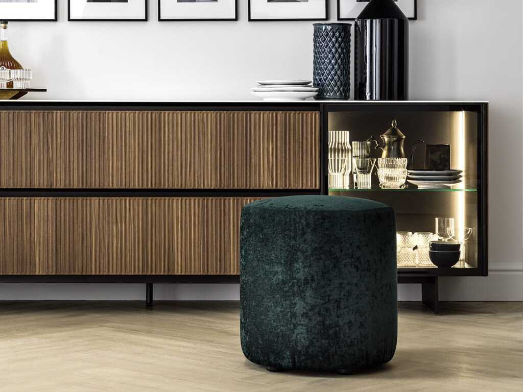 Круглый пуф из ткани Novamobili LOG ARCH-00086385 - Вид №6