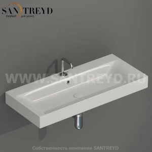 358359 Пьедестал для раковины прямоугольная Kerasan Tribeca серая