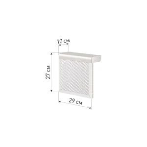 90219451 Экран для стальной батареи Классик 29x10x27 см белый STLM-1456851
