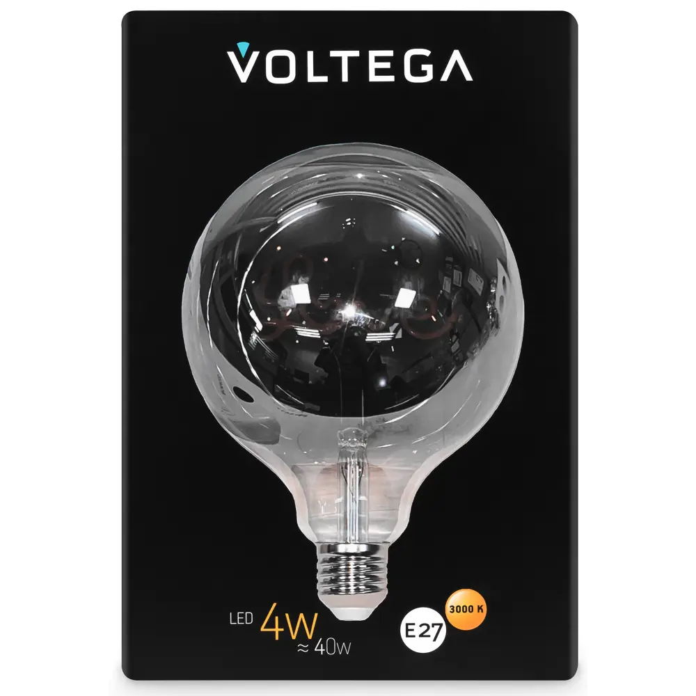 Декоративная филаментная лампа Voltega Love G125 дымчатая 4Вт E27 89345989 STLM-0905440 - Вид №3