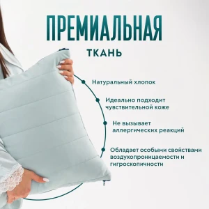 91518187 Подушка Wistrova Oneirax 5.0 50x70 см мятная, полиуретановая пена STLM-1051436