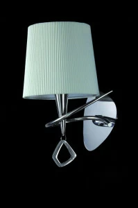 Бра металлическое с абажуром белое Mara Chrome - White 1647 MANTRA MARA 00-3927633 Белый;хром