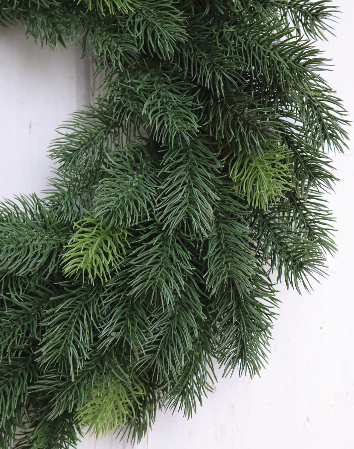 1019 883 a3 Венок из искусственной пихты, на ротанге, Ø 45 см, зеленый H-andreas 