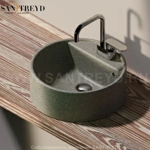 505042A7037 Накладная раковина на столешницу  круглая Ceramica Flaminia Twin