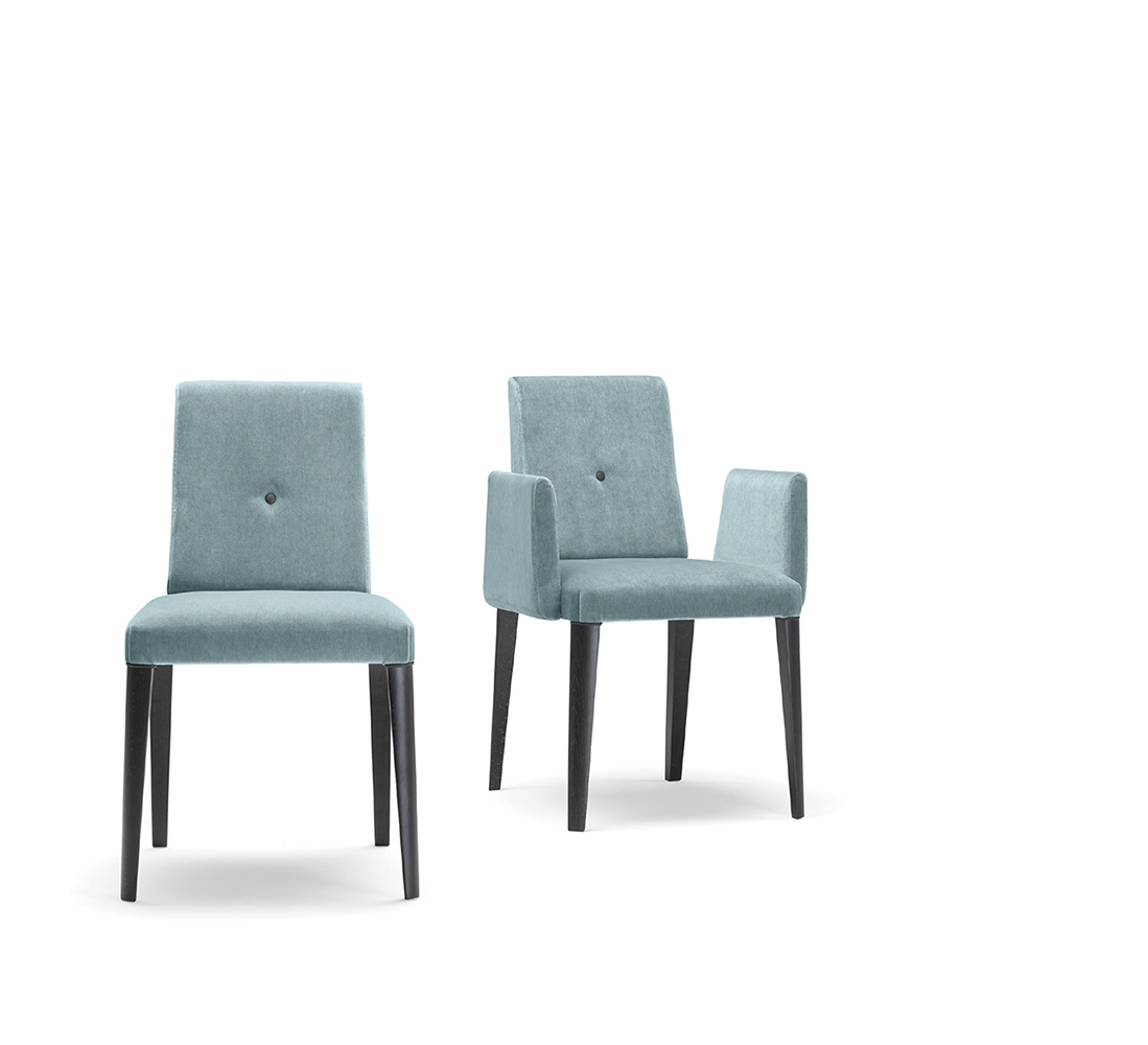 Punto 190 Стул с каркасом из древесины бука, 4 ножки. Сиденье и спинка мягкие. Et al. Punto - Вид №5