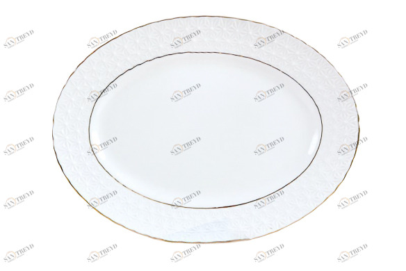 Блюдо овальное The snow Queen 31 см КОРАЛЛ THE SNOW QUEEN 029620 Белый 
