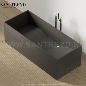 Ванна свободностоящая WOODLINE темный дуб