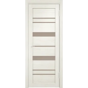 Дверь межкомнатная Нова остекленная ПВХ ламинация цвет ривьера крем 90x200 см (с замком и петлями)