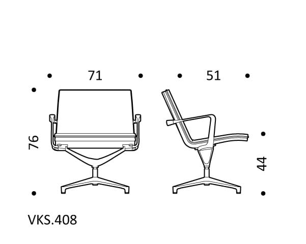 Тканевый поворотный операционный стул ICF Valea ARCH-00143232 - Вид №3