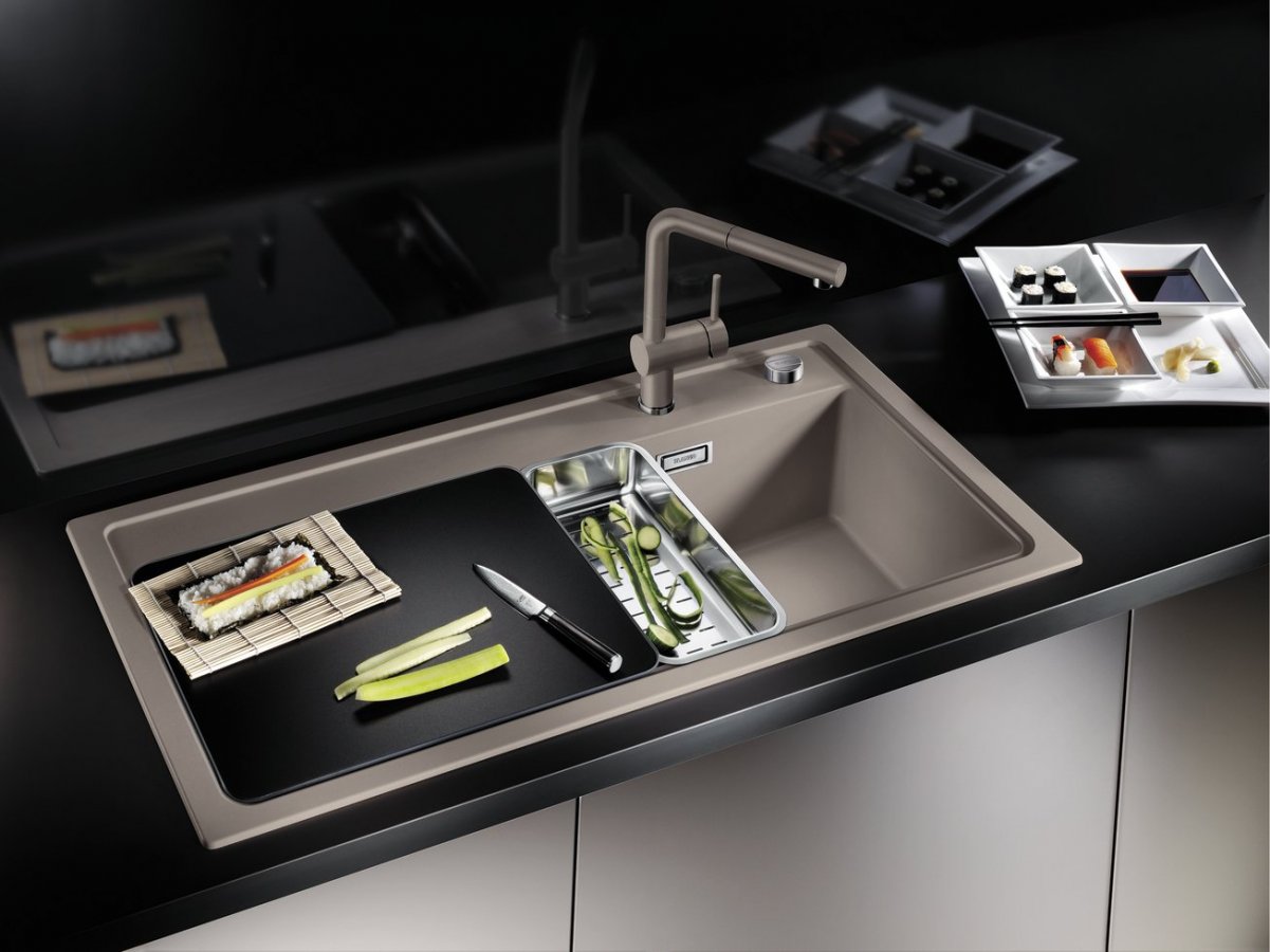 523944 Кухонная мойка Blanco Zenar XL 6 S чаша справа антрацит  Blanco Zenar Антрацит - Вид №1