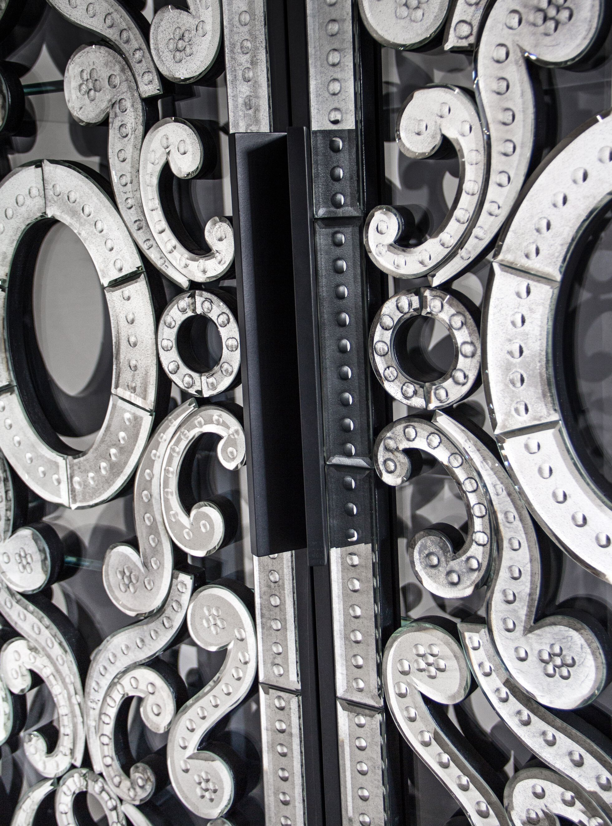 Деревянный и стеклянный шкаф с распашными дверцами ARTE VENEZIANA IBISCO ARCH-00134513 - Вид №3