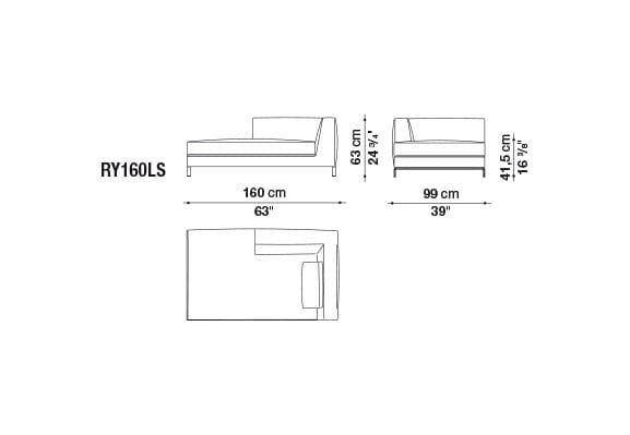Угловой диван из ткани B&B Italia ARCH-00050600 - Вид №12