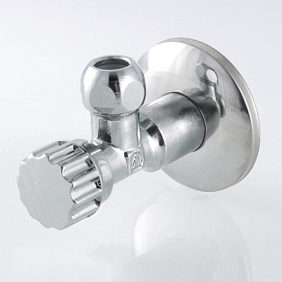 VT.281.N.0410 Кран шаровой угловой для смесителя Valtec 1/2" х М10  - Вид №3