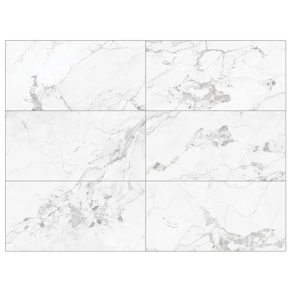 Настенная плитка Azori Misteria Light 31.5x63 см 1.79 м² матовая цвет белый STLM-2154357 - Вид №2