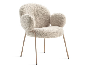 Мягкий тканевый стул с подлокотниками