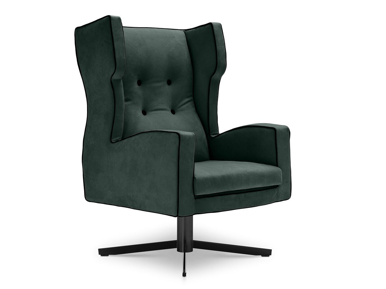 Кожаное вращающееся кресло с подлокотниками i 4 Mariani ARCH-00128816