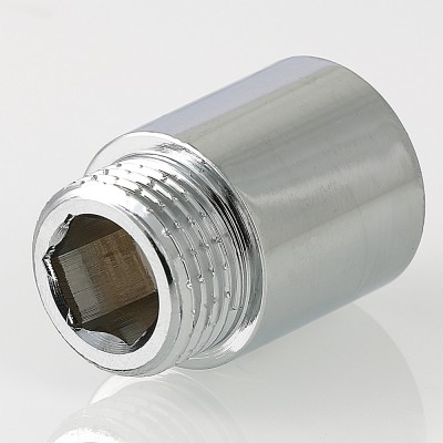 VTr.198.C.0660 Фитинг резьбовой – удлинитель хромированный Valtec 1" х 60 мм  - Вид №3