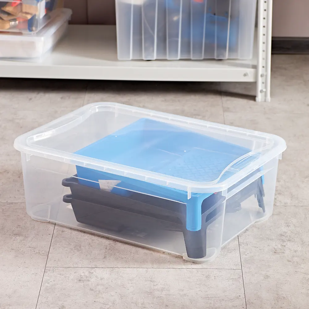 Santreyd Кристалл - прозрачный пластиковый контейнер с крышкой 31 л 13448920 STLM-0003174 - Вид №5