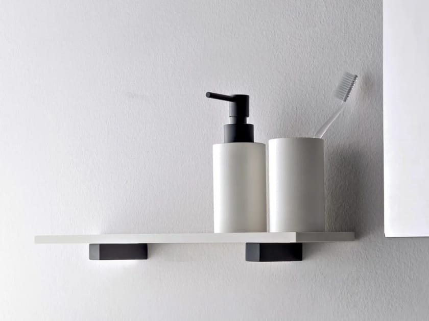 Полка для ванной комнаты с держателем для зубных щеток и дозатором мыла Rubinetterie Treemme Tag ARCH-00099866
