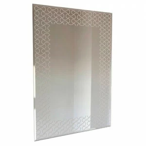 Зеркало прямоугольное с белым принтом "Колди-2" GRAUM ДИЗАЙНЕРСКИЕ 304135 Зеркальный