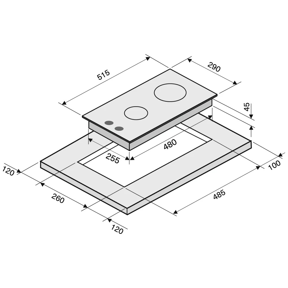 9039370 Газовая варочная поверхность KRONA HAGEL 30 WH KRONA1 STDN-0061266 - Вид №9