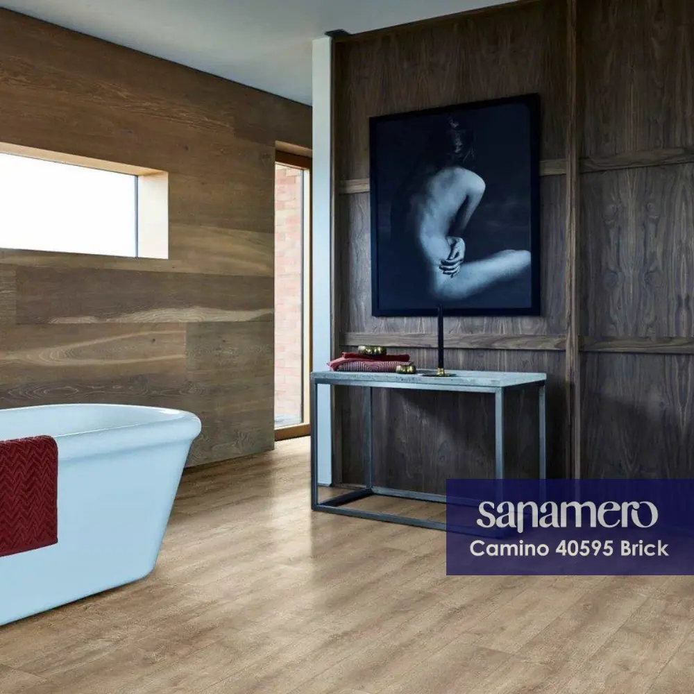 91769008 SPC плитка Sanamero Camino Brick 33 класс толщина 4.50 мм 2.009 м², цена за упаковку STLM-0890114
