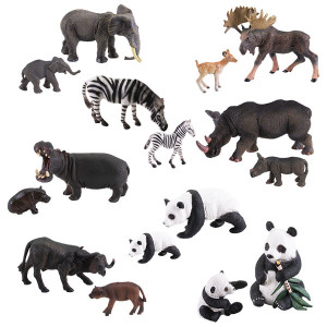 TAV006 Фигурка "Травоядные с потомством", 8 видов (в ассортименте) Игрики ZOO