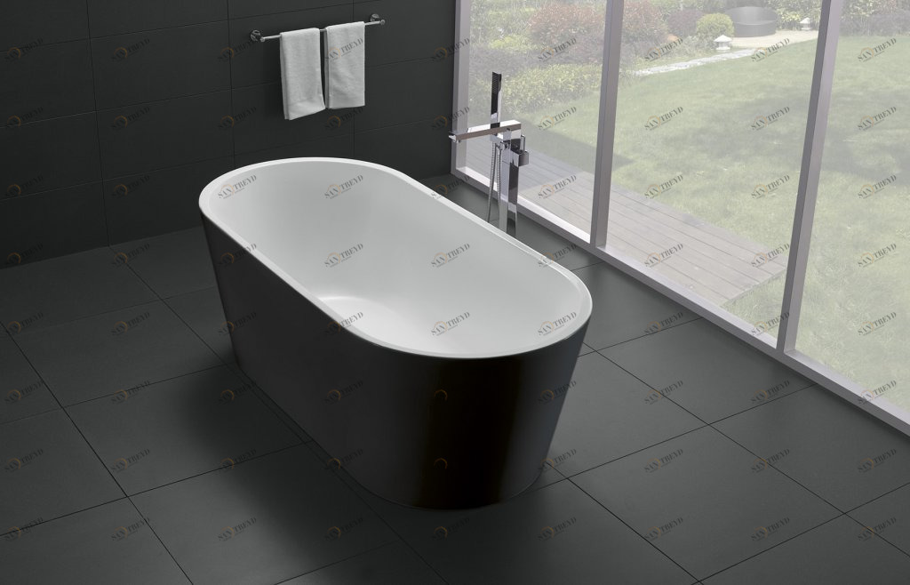 Акриловая ванна BelBagno BB71-1700-NERO 