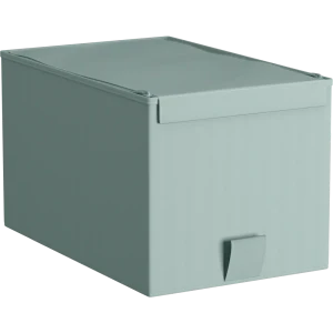 Короб с крышкой Spaceo Laguna 5, 180x165x280 мм, 8 л, нетканый, цвет зеленый 82319124 STLM-2035185