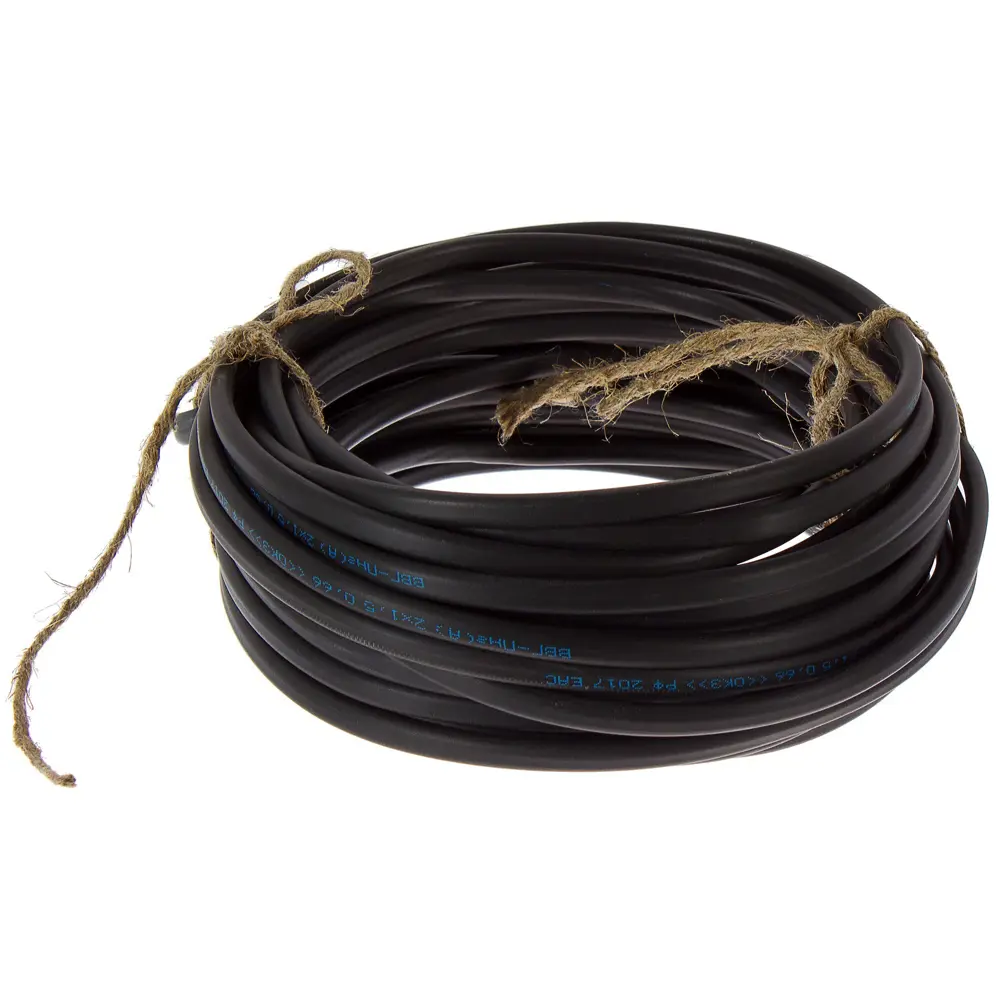 Кабель Камит ВВГпнг(A) 2x1.5 10 м ГОСТ цвет черный STLM-2038490 - Вид №3