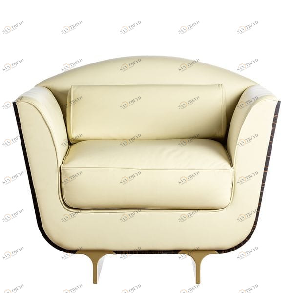 Кресло белое объемное Emozioni UNICO ДИЗАЙНЕРСКИЕ 249055 Белый 