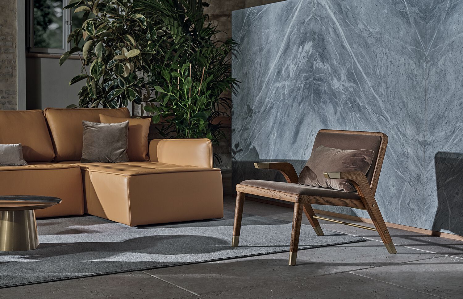 Съемное кожаное кресло с подлокотниками Bontempi Casa LADY ARCH-00024043 - Вид №4