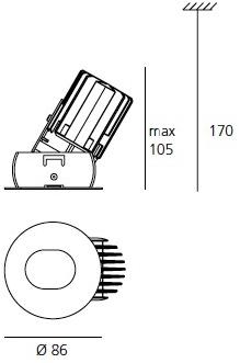 Artemide Точечный потолочный металлический светильник sun-id-1507573 - Вид №2