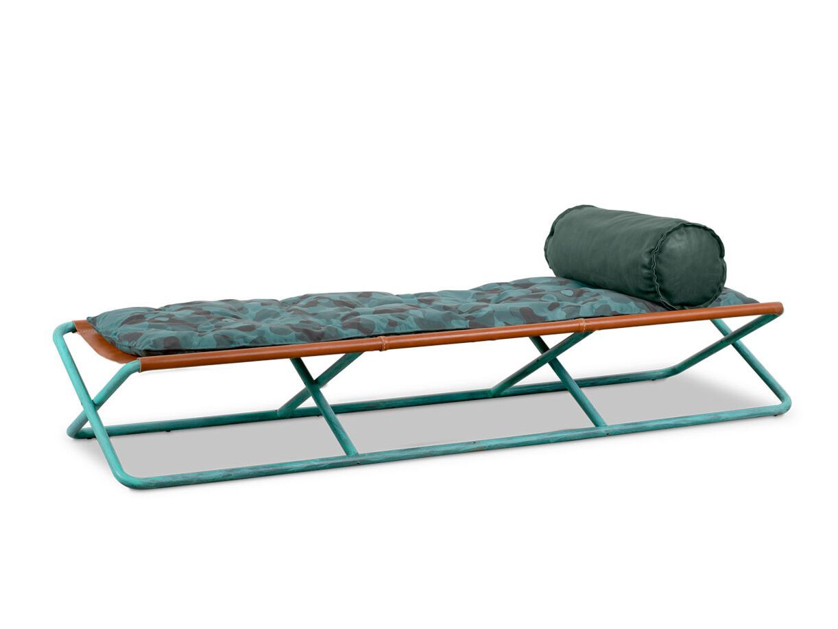 Кожаный сад Dormeuse с подголовником Baxter ARCH-00079180