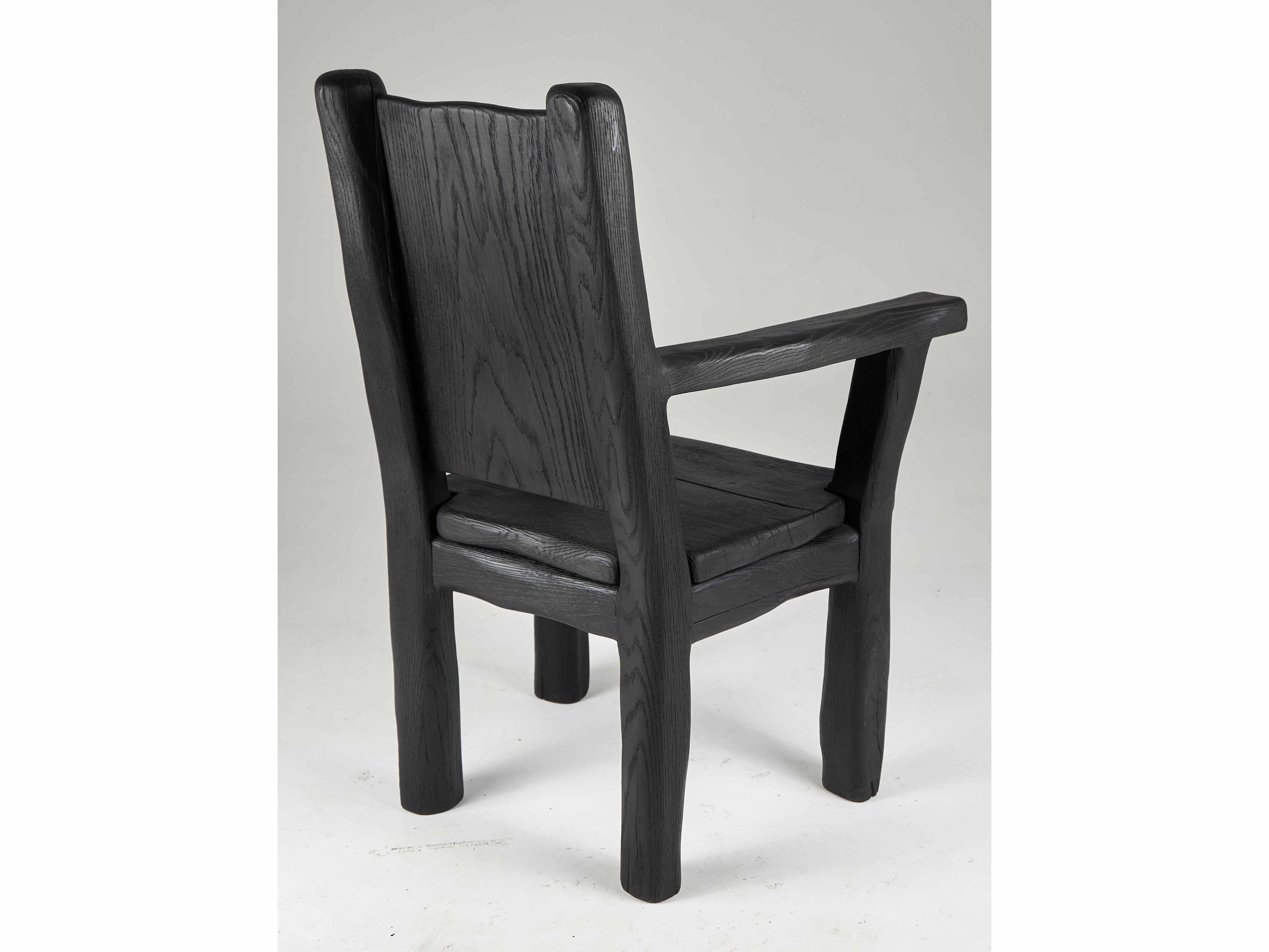 Дубовый стул с подлокотниками Logniture Leszy ARCH-00126037 - Вид №5