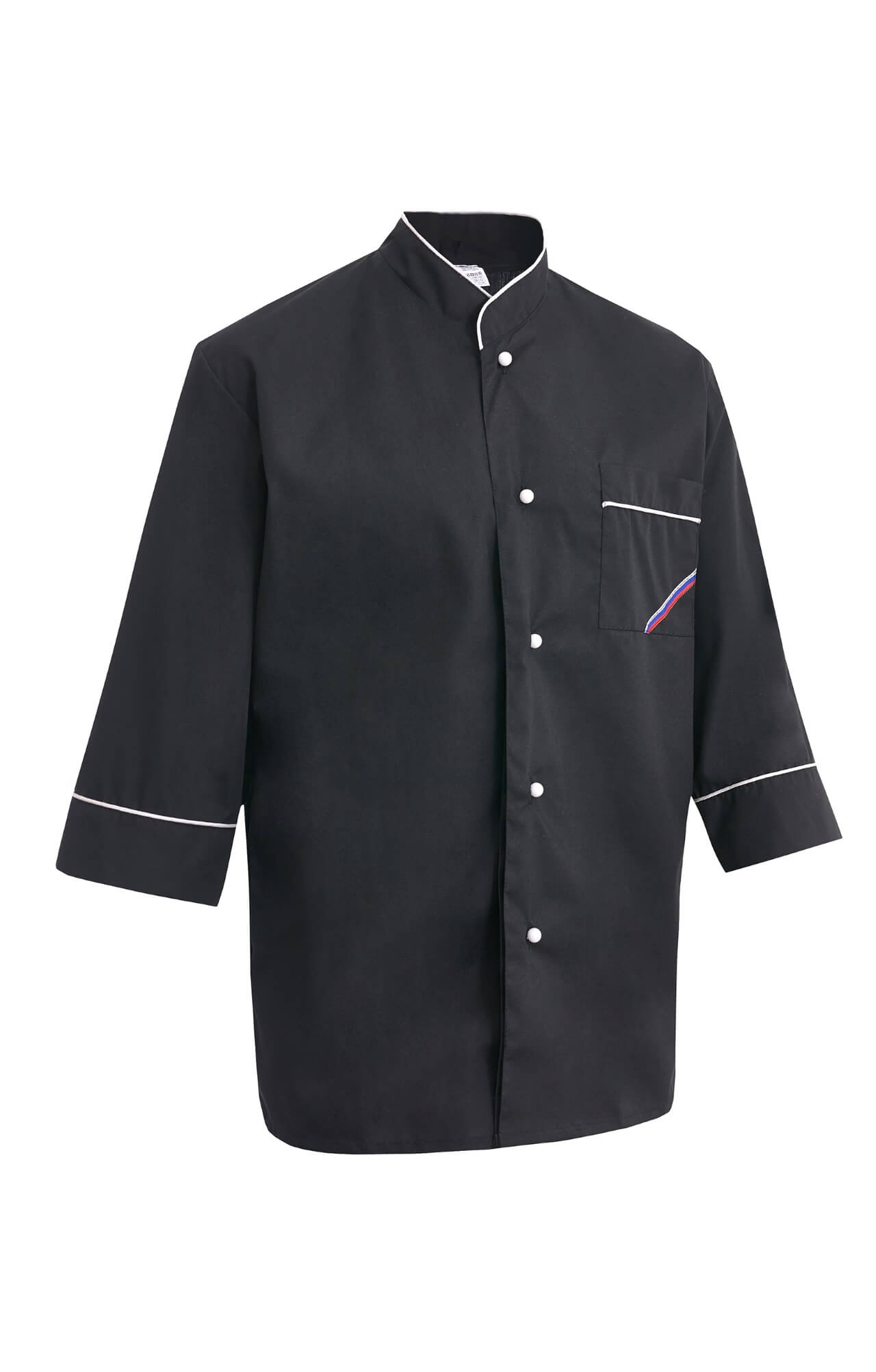 69099 Куртка поварская "Люкс-Лайт" черная  Повар  размер 44-46/158-164 Спецодежда  - Вид №2