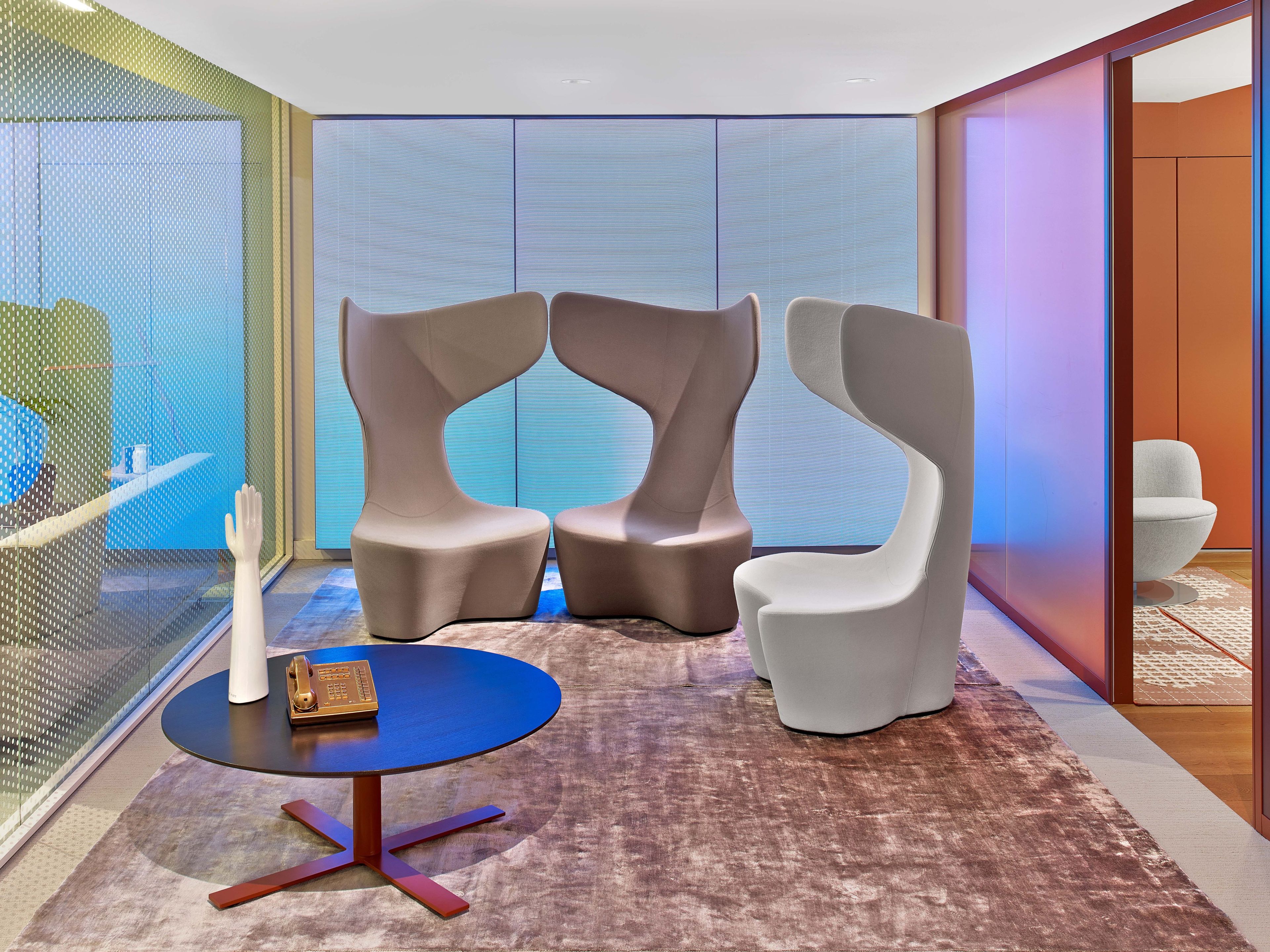 Тканевое кресло с высокой спинкой CAPPELLINI Drum ARCH-00039300 - Вид №2