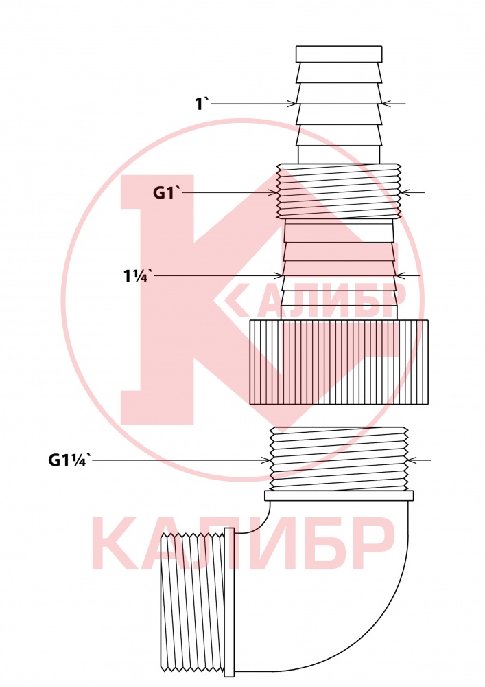 44937 Калибр Насос погружной центробежный   НПЦ- 250/5П  - Вид №3