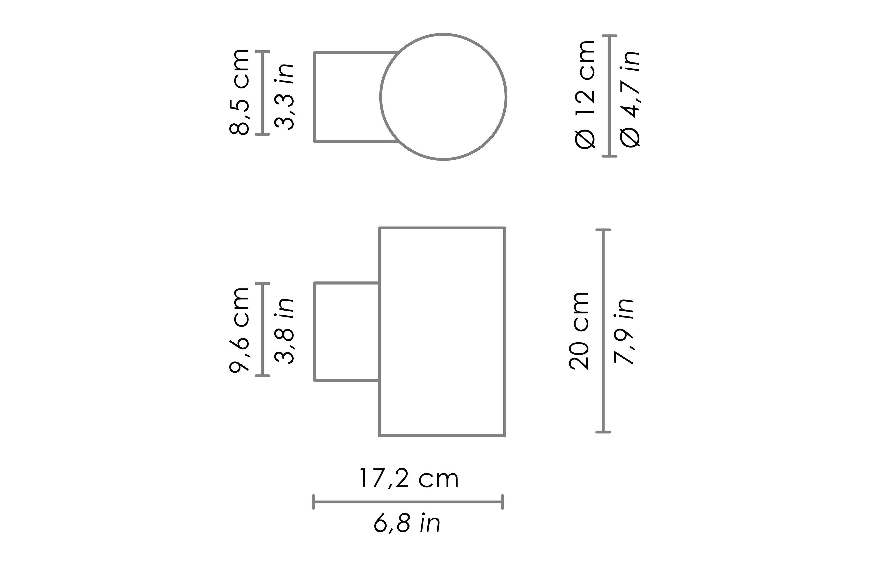 Светодиодный настенный светильник с диффузором из поликарбоната Zafferano Белый ARCH-00148910 - Вид №2