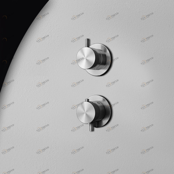 Термостат для душа сталь матовая Hiro Radomonte HIR93S