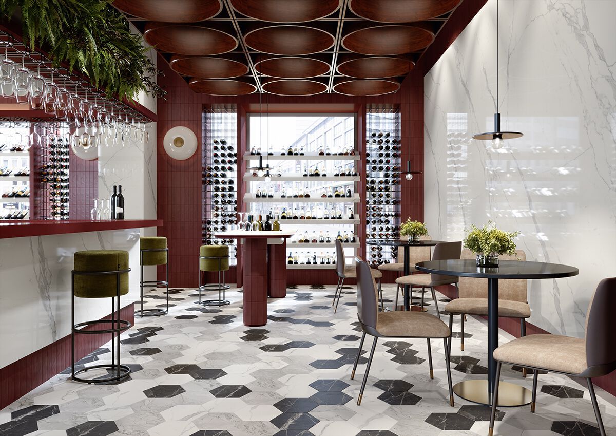 Пол / керамогранит с мраморным эффектом Marca Corona скульптурная ARCH-00030685 - Вид №2