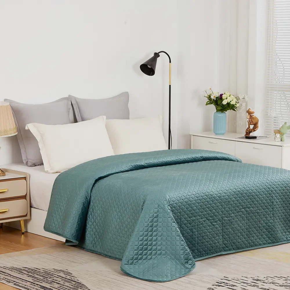 Santreyd Velvet — бархатное покрывало 200x220 см в изумрудном цвете 88035611 STLM-1034222 - Вид №4