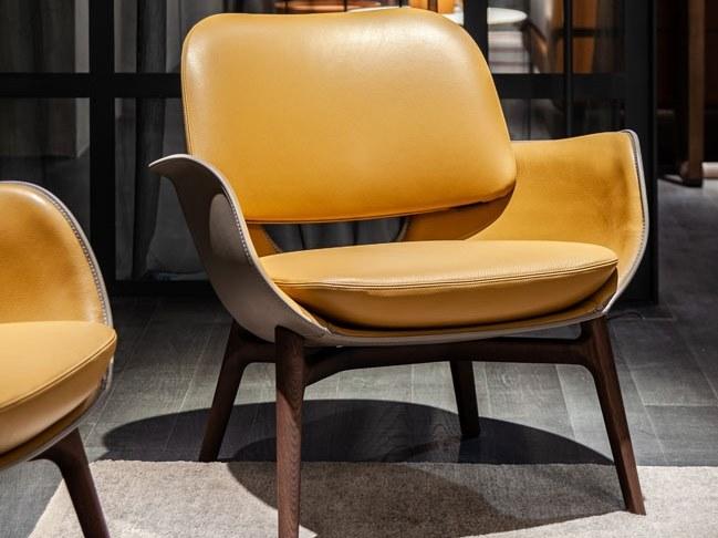 Poltrona Frau Мягкое кожаное кресло с подлокотниками La collezione - divani e poltrone sun-id-1476281 - Вид №7