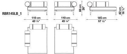 B&B Italia Outdoor 3-х местный тканевый садовый диван Ribes sun-id-1376958 - Вид №25