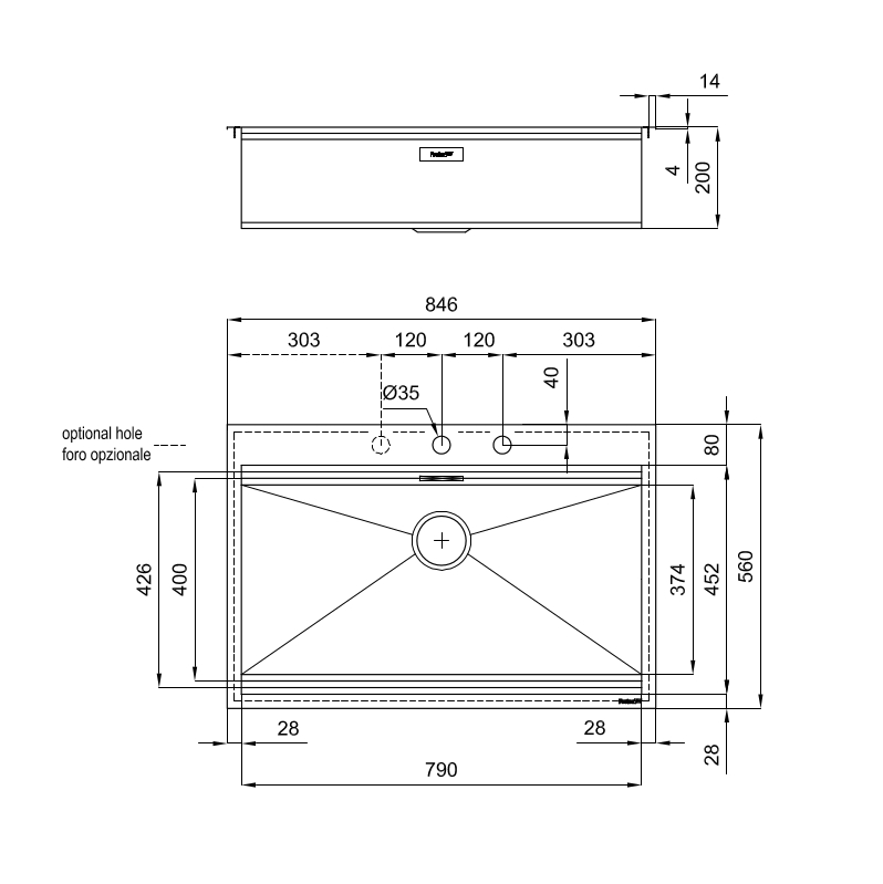 1025050 Раковина Foster Milano 1025 050 Fosterspa  - Вид №1